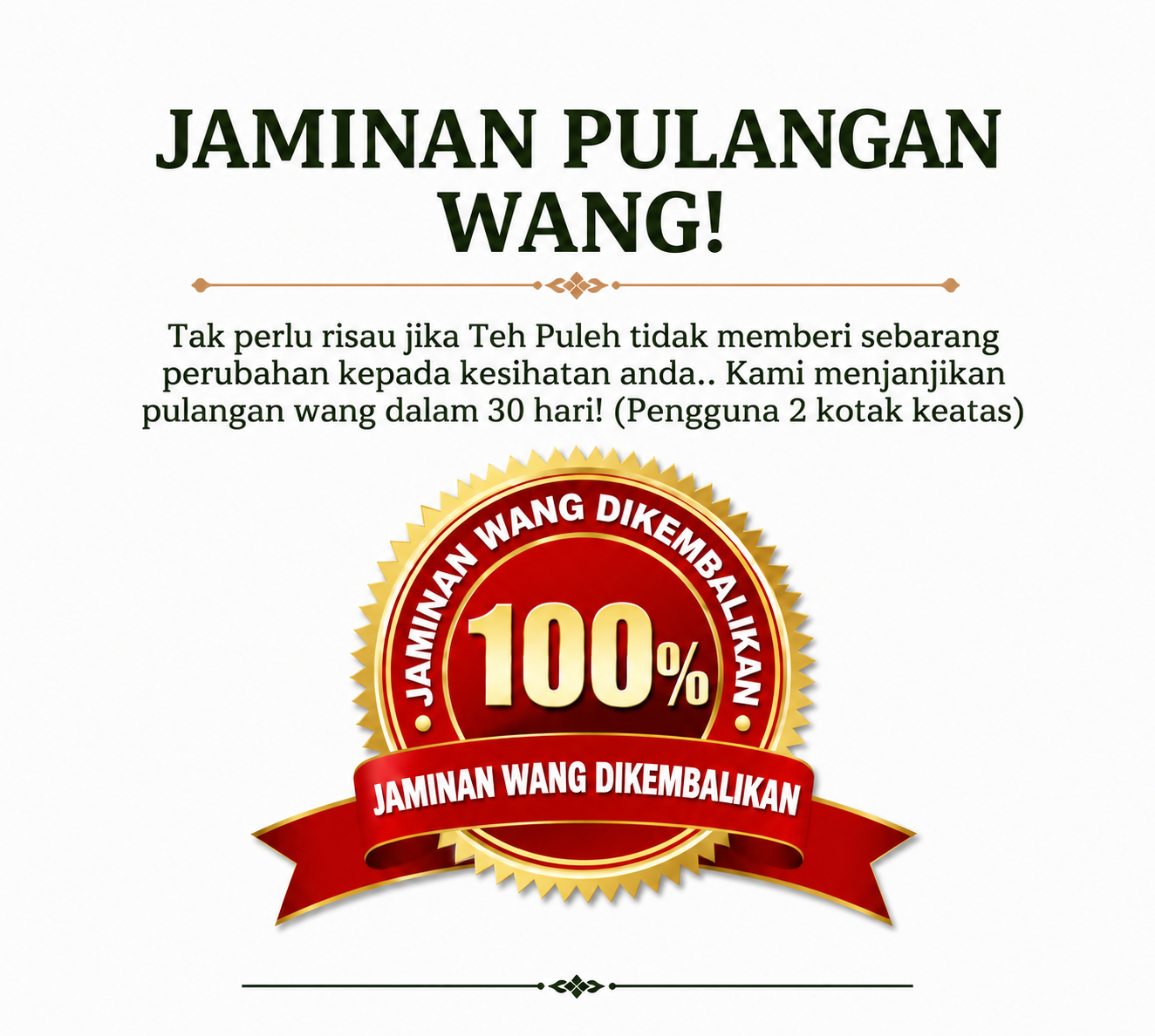 Cuba Tanpa Risiko - Jaminan Wang Dikembalikan