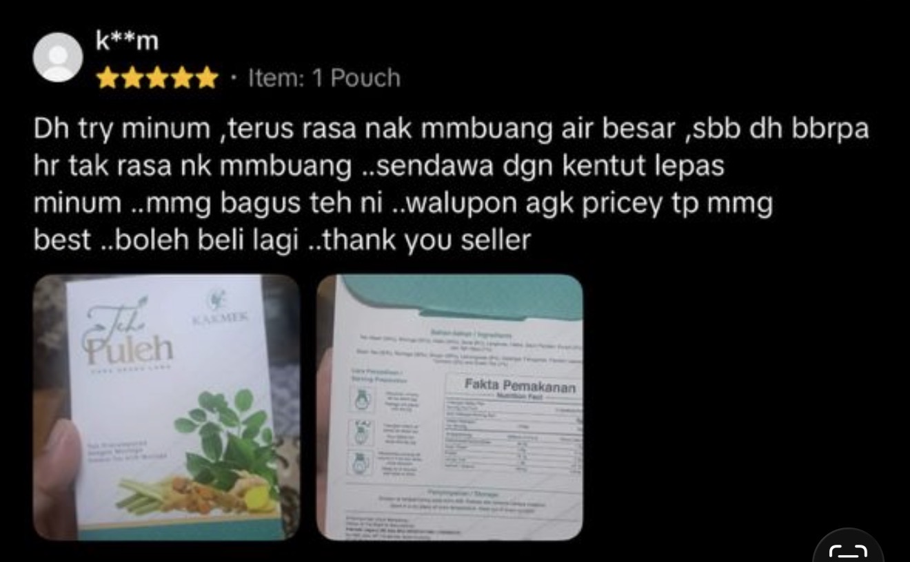 Testimoni Teh Puleh