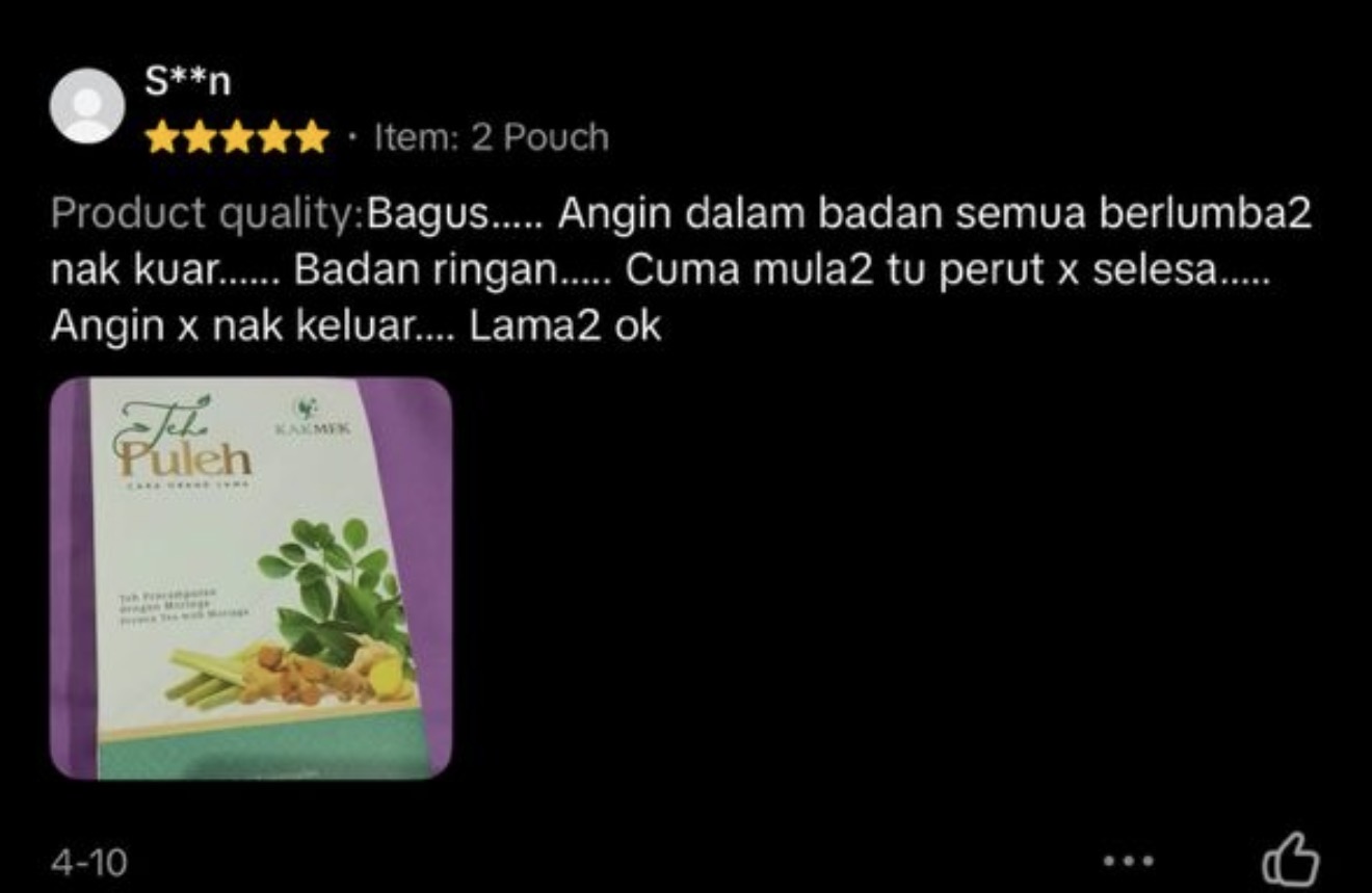 Testimoni Teh Puleh